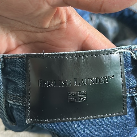 English Laundry Men's Blue Jeans Harrow Straight Fit (38x29) - Picture 9 of 11